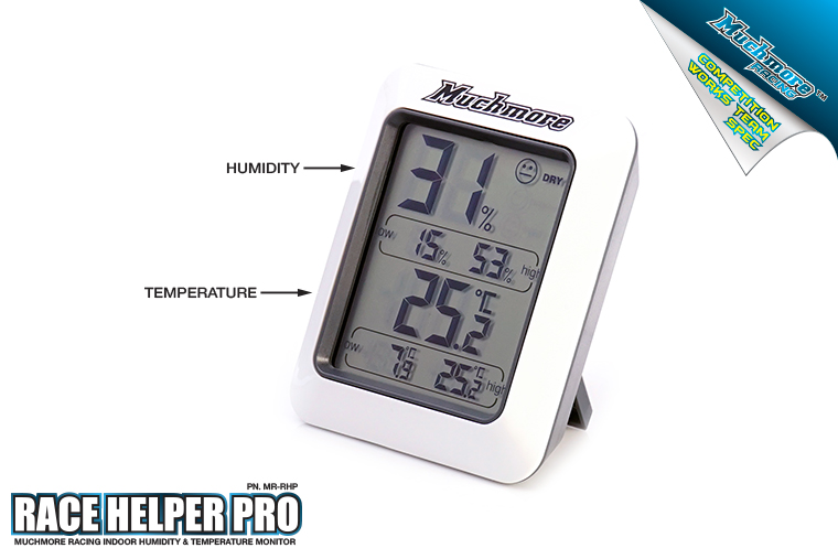 MR-RHP Race Helper Pro (Indoor Humidity & Temperature Monitor)-Muchmore  Racing. Co., Ltd.