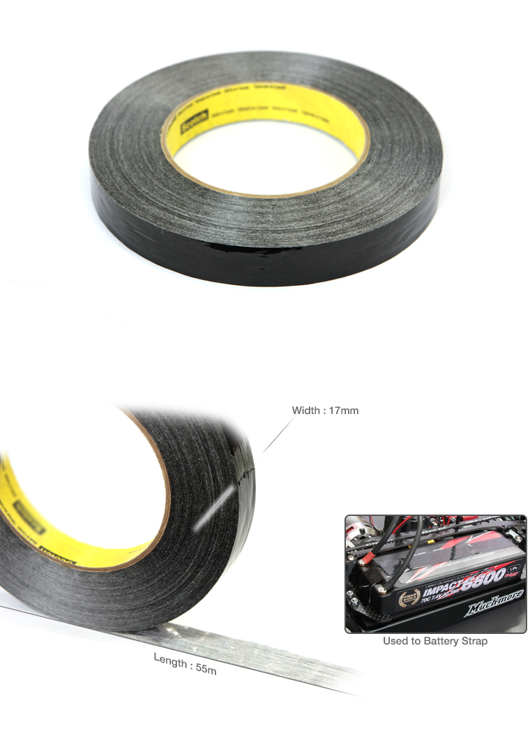 Strapping Tape (Black) 55m x 17mm
by Muchmore Racing