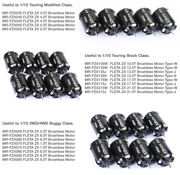 FLETA ZX Brushless Motor 3.5T, 4.0T, 4.5T, 5.0T, 5.5T, 6.5T, 7.5T, 8.5T